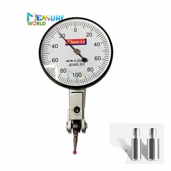 0-0,2 мм, 0,002 мм, Рычажный индикатор с измерительными щупами, инструменты, Измерительный прибор с измерительным отверстием, измерительный прибор с микрометрической точностью Изображение