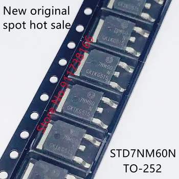 10 шт./ЛОТ, новая оригинальная нашивка STD7NM60N 7NM60N TO-252 MOS field effect tube Изображение