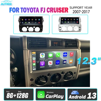 12,3-дюймовое автомобильное радио Android13 для FJ Land Cruiser 2007 2008 2009-2017 Автомобильные мультимедиа GPS Навигация Carplay головное устройство Изображение