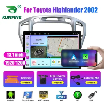 13,1-дюймовый автомобильный радиоприемник для Toyota Highlander 2002 Автомобильный DVD GPS Навигация Стерео Carplay 2 Din Центральный мультимедийный Android Auto Изображение