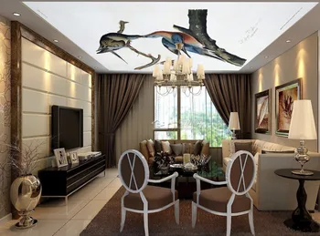 1849 Гигантские птицы, летящие в небе ПВХ Пленка для натяжного потолка для украшения дома Изображение