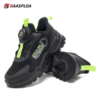 2023 Новые детские кроссовки Baasploa для бега, теннисная детская повседневная обувь для девочек, кроссовки с дышащей сеткой, кроссовки для бега для мальчиков Изображение
