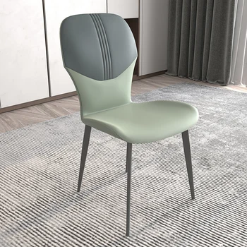 2023 Новый современный Простой бытовой обеденный стул, Легкий, роскошный, для отдыха, Креативный, удобный стул Изображение