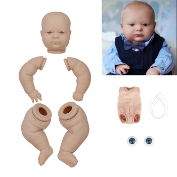 23-дюймовая кукла-Реборн 60 см, набор заготовок для поделок, реалистичные виниловые неокрашенные незаконченные куклы для девочек, игрушка Bonecas, Рождественский подарок Изображение