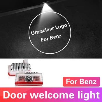 2шт Дверца автомобиля приветственный свет Лазерная Лампа Окружающего света для Benz A B C E Class GLC GLA GLE GLS W204 W205 W166 W177 W212 W213 W246 Ремонт Изображение