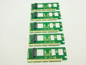 5ШТ NGFF M.2 NVME AHCI SSD к PCI-E PCI Express 3,0x4 x16 Адаптер Riser Card M key Разъем для XP941 SM951 PM951 A110 M2 SSD Изображение