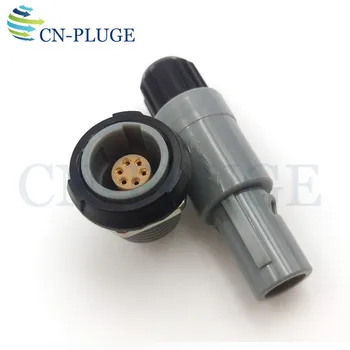 6-контактный пластиковый разъем M14, вилка и розетка, PAG /PLG, медицинский разъем для подключения провода питания Изображение