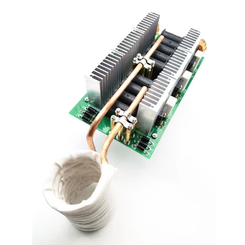 6-ламповый Бесступенчатый индукционный нагревательный аппарат ZVS мощностью 3000 Вт 50А, модуль для закалки DIY Kit Изображение