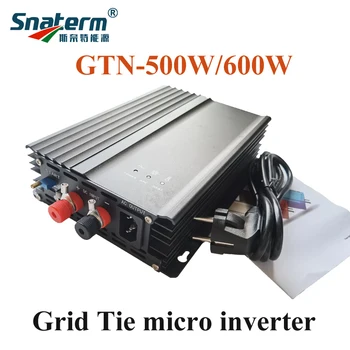 600 Вт Новый Регулируемый Разрядный Инвертор 24 В 48 В к AC220V MPPT С Подключением к Солнечной Сети инвертор для включения в сеть Изображение