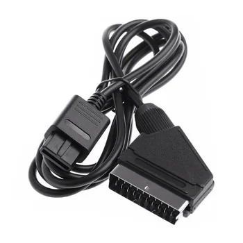 AV-кабель RGB SCART, ведущий шнур для игровой консоли SNES Gamecube версии N64 PAL в стиле ретро Изображение