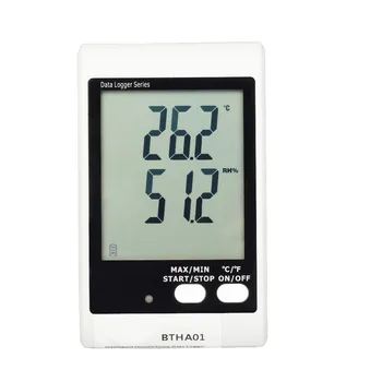 BTHA01 Большой экран со звуковой и световой сигнализацией, регистратор температуры + влажности (встроенный датчик) Изображение