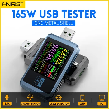 FNIRSI FNB48P USB Тестер тока и напряжения PD Trigger QC4.0 + PD3.0 2,0 TYPE-C Тест емкости для быстрого обнаружения заряда 1,77 дюйма Изображение