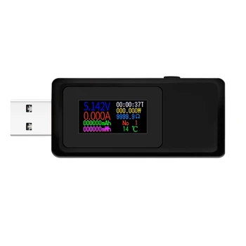 KWS-MX19 USB Тестер Постоянного тока 4V-30V 0-5A Детектор Текущего Напряжения, Амперметр Мощности, Цифровой Монитор Зарядного Устройства-Черный Изображение