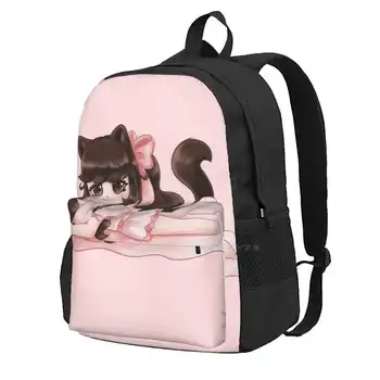 Mimi Beach Episode Модный дорожный ноутбук, школьный рюкзак, сумка, купальник Vtuber Catgirl, летний купальник Neko Изображение