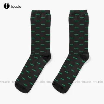 New Just Send It - Зеленые Носки С 3D-Типографией, Темно-Синие Бейсбольные Носки, Персонализированные Носки Для Взрослых Унисекс На Заказ, Популярные Подарки Изображение