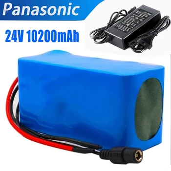 Panasonic24v 10ah 18650 3400mah 7S3P аккумуляторная батарея 15A BMS 250w 29.4V 10000mAh аккумуляторная батарея для двигателя инвалидной коляски электрическая мощность Изображение