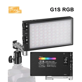 Pixel G1s RGB Video Light 12W LED Fill Lights Лампа Для Фотосъемки С Перезаряжаемыми Эффектами Vlog Live Light для Камеры Телефона Изображение