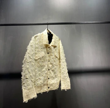 R12204 Модные мужские пальто и куртки 2023 для подиума, роскошная мужская одежда известного бренда европейского дизайна в стиле вечеринок Изображение