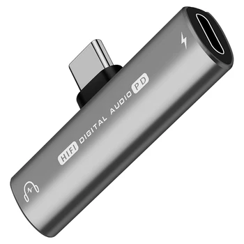 RISE-Адаптер для наушников 2 В 1, аудио от USB C до 3,5 Мм И адаптер для зарядки с быстрой зарядкой PD мощностью 60 Вт Для Sam Sung S22 S21 S20 + Изображение