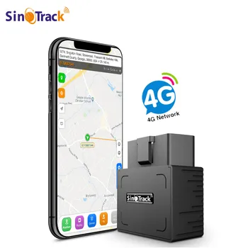 SinoTrack 4G Mini OBDII GPS Tracker ST-902L Встроенный Аккумулятор 16PIN интерфейсное устройство для автомобиля с программным обеспечением онлайн-отслеживания Изображение