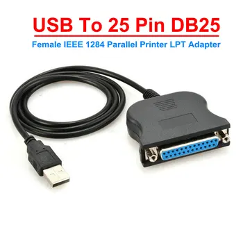 USB К 25-контактному Разъему DB25 IEEE 1284 Параллельный Принтер LPT Адаптер Конвертер Печати Кабель Параллельного Интерфейса Связи Изображение