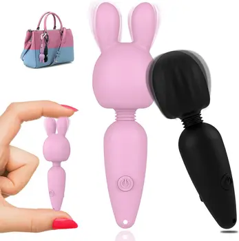 USB-зарядка для точки G, 10-частотный мини-вибратор rabbit bullet, стимулятор клитора, мини-портативный массаж, забавная игрушка для взрослых для женщин Изображение