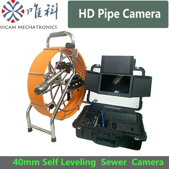 Vicam Новая AHD модель 60-метровой кабельной камеры для осмотра канализационных труб с 40-мм самовыравнивающейся головкой камеры изображения и блоком управления HD Изображение