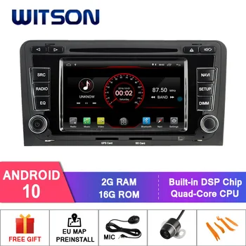 WITSON Android 10 автомобильный DVD-плеер Для AUDI A3 автомобильный DVD GPS радио 2G RAM 16GB ROM зеркальная ссылка Встроенный WiFi Модуль 1080P HD Видео Изображение
