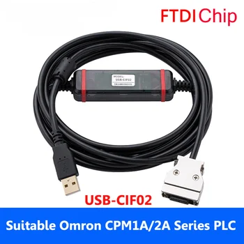 Адаптер USB-CIF02 для Omron CPM1/CPM1A/CPM2A/CPM2AH/C200HS/C200HX/HG/HE Кабель для Программирования ПЛК серии CQM1 Линия загрузки данных Изображение