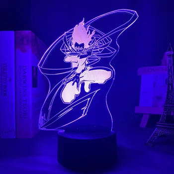 Аниме Лампа My Hero Academia Shota Aizawa для Декора Спальни Подарок На День Рождения Манга Гаджет My Hero Academia Aizawa Light 3d Изображение