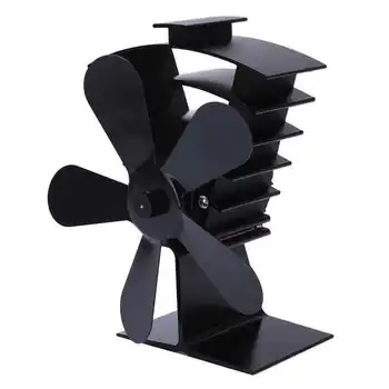 Вентилятор для дровяного камина, 5‑лопастной вентилятор для печи, расход воздуха 200-250 куб. м/мин для квартиры, виллы Изображение