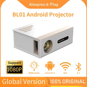 Глобальный TFlag Мини Android Проектор BL01 LED Поддержка 1080P Cinema Sync Телефон Игровой Проектор 4k Movie Full HD Видео Для Дома Изображение