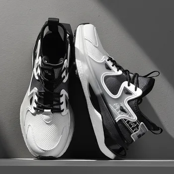 Дизайнерские кроссовки, мужские кроссовки для бега, лидер продаж, сетчатые дышащие спортивные кроссовки для бега, модная мужская обувь Zapatillas Изображение