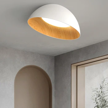 Дизайнерский светильник для спальни Светодиодный потолочный светильник Современный минималистичный креативный кабинет Гардеробное дерево Изображение