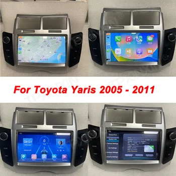 Для Toyota Yaris 2005-2011 Android Автомобильный Радиоприемник 2Din Стерео Приемник Авторадио Мультимедийный Плеер GPS Navi Экран Головного Устройства Изображение