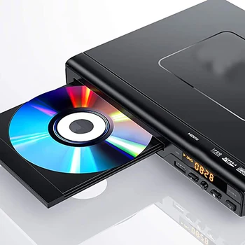 Домашний DVD-плеер для телевизора Видео CD VCD U-диск MP3 Мультирегиональный с дистанционным управлением AV-кабель 5.1-канальный USB Мультимедийный Изображение