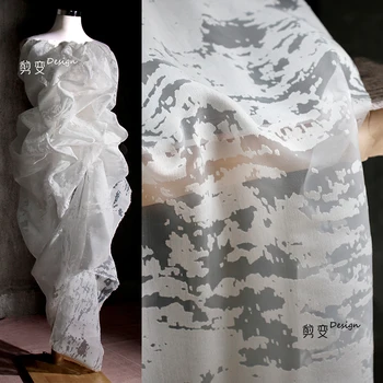 Жаккардовая текстурная ткань, креативный текстурный топ для платья, Дизайнерская одежда Оптом, ткань для шитья, метры, материал для поделок Изображение