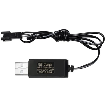 Зарядный кабель аккумулятор USB зарядное устройство NiCd NiMH аккумуляторы блок SM2P штекер адаптер 4,8 В 250 мА выход Игрушечный автомобиль Изображение