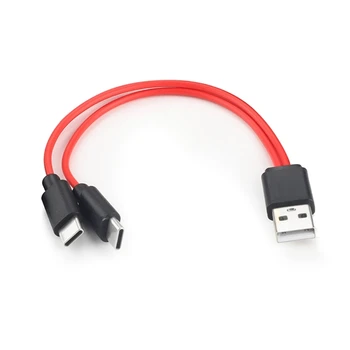 Кабель USB C от USB A до Type C, зарядный шнур, портативный и плотно вставляется в телефон-планшет Изображение