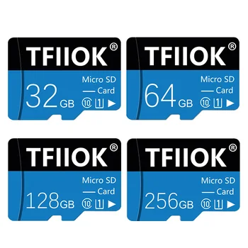 Карта памяти TFIIOK 128 ГБ Карты microSD 128 ГБ 32 ГБ 64 ГБ TF-карта для мониторинга телефона и планшета Изображение