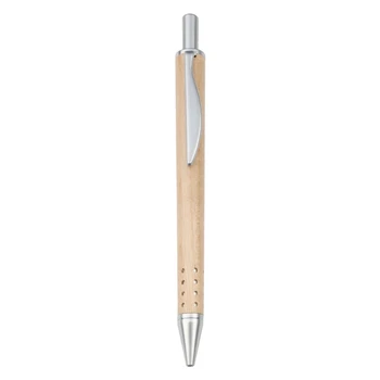 Кленовая шариковая ручка Выдвижная шариковая ручка с черными чернилами 0,7 мм, фирменная ручка, новый челнок Изображение