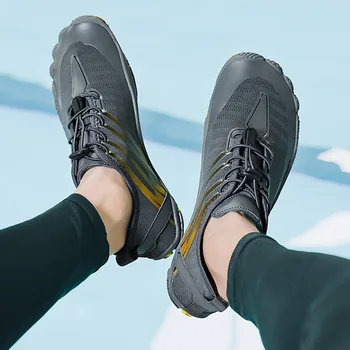Кроссовки для дайвинга, нескользящая походная обувь для болотной ходьбы, Быстросохнущие кроссовки для бега, Дышащие износостойкие принадлежности для активного отдыха на озере Изображение