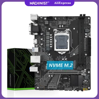 Материнская плата MACHINIST H510 LGA 1200 CPU Поддерживает Core i5 10400F (процессор поколения 10/11) DDR4 для настольных ПК Оперативная память NVME M.2 Изображение