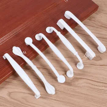 Мебель Кухонная ручка Простота Fuji Белые ручки выдвижного ящика Корпусная мебель Кухонные ручки для дверцы шкафа Выдвижной ящик Изображение