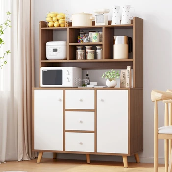Многослойные деревянные кухонные шкафы Современная кухонная мебель простое хранение у стены винный шкаф Встроенный шкаф для веранды Изображение