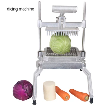 Многофункциональная машина для резки овощей, коммерческая машина для резки овощей, Ручная машина для нарезки салата кубиками, Кухонный комбайн Изображение