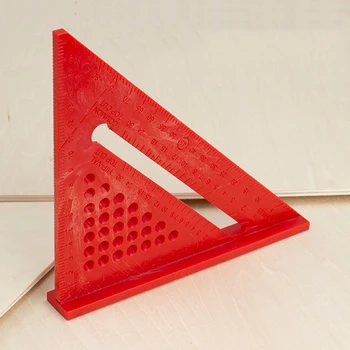 Многофункциональный деревообрабатывающий треугольник линейка с Бакер измерение угла позиционирования под углом 90 градусов, 45 градусов правитель маркировки Изображение