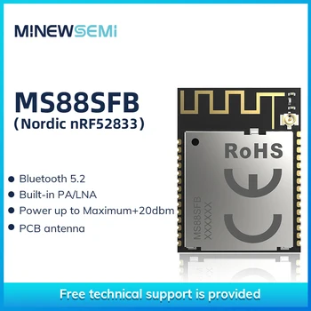 Модуль Bluetooth 5.2 PA/LAN BLE nRF21540 nRF52833 2.4GH Трансивер Поддерживает Муравьиную СЕТКУ ZIGBEE и РЕЗЬБУ Изображение