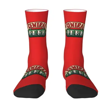 Мужские носки для экипажа Central Perk Friends Унисекс с забавной 3D печатью, носки для телешоу Изображение