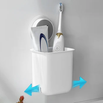 Настенная подставка для зубной щетки, Ванная Комната, Кухня-Органайзер для электрической зубной щетки Изображение